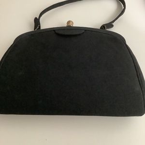 Circa 1950 black evening clutch